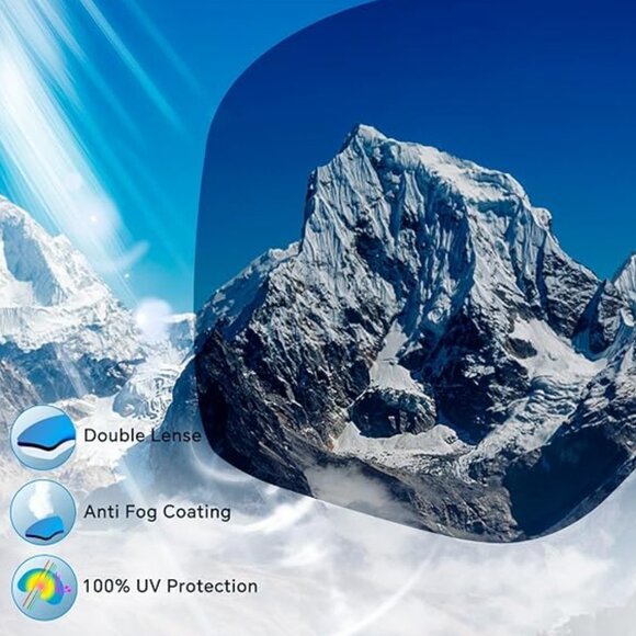 UV Protection Snowboard Pink Goggles - Picture 6 of 11